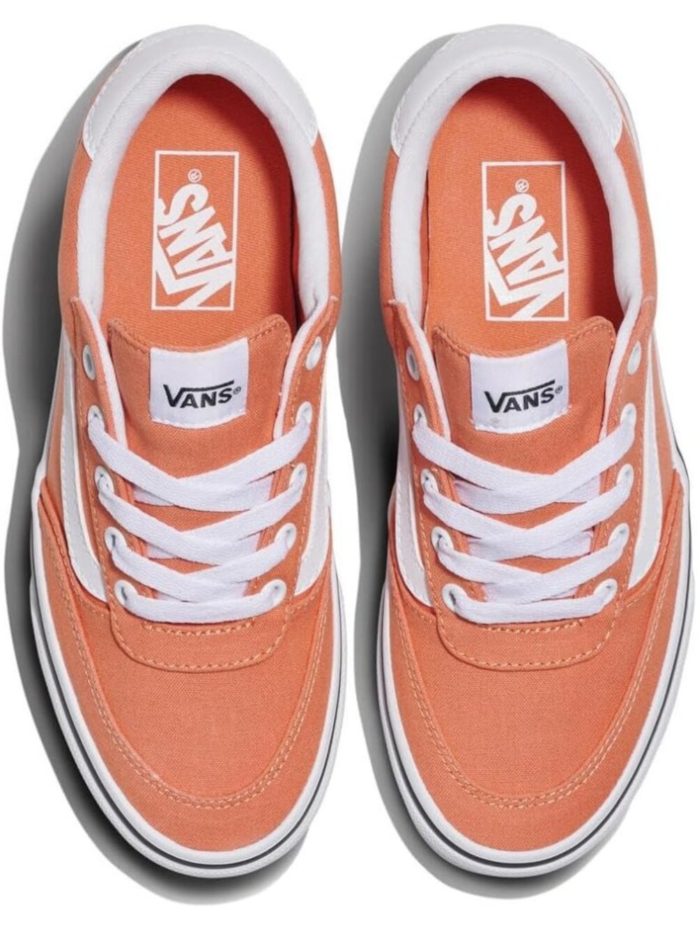 Vans Women's Coral Rust Brooklyn Ls Shoe | Low-top Sneakers Everyday Wear - Picture 5 of 6